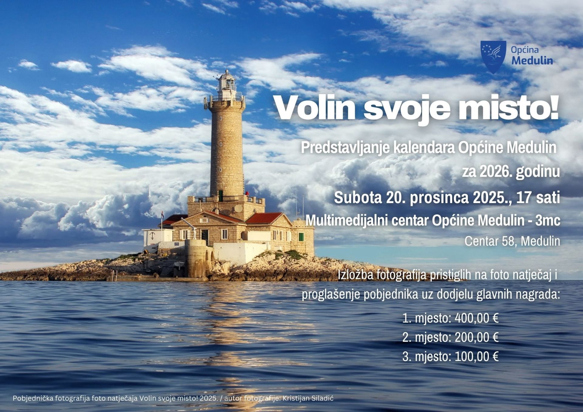 Predstavljanje novog kalendara Općine Medulin za 2026. godinu